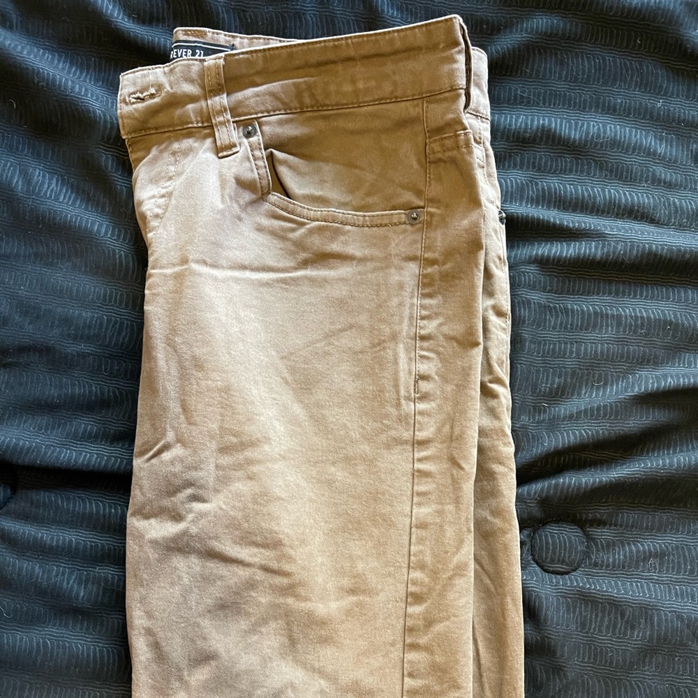 Khaki Forever 21 pants